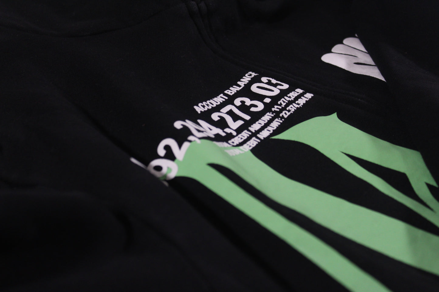 "FEDERAL RESERVE" FULL-ZIP HOODIE [SLIME GREEN]