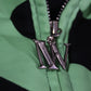 "FEDERAL RESERVE" FULL-ZIP HOODIE [SLIME GREEN]
