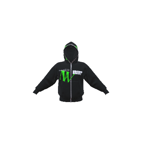 "FEDERAL RESERVE" FULL-ZIP HOODIE [SLIME GREEN]